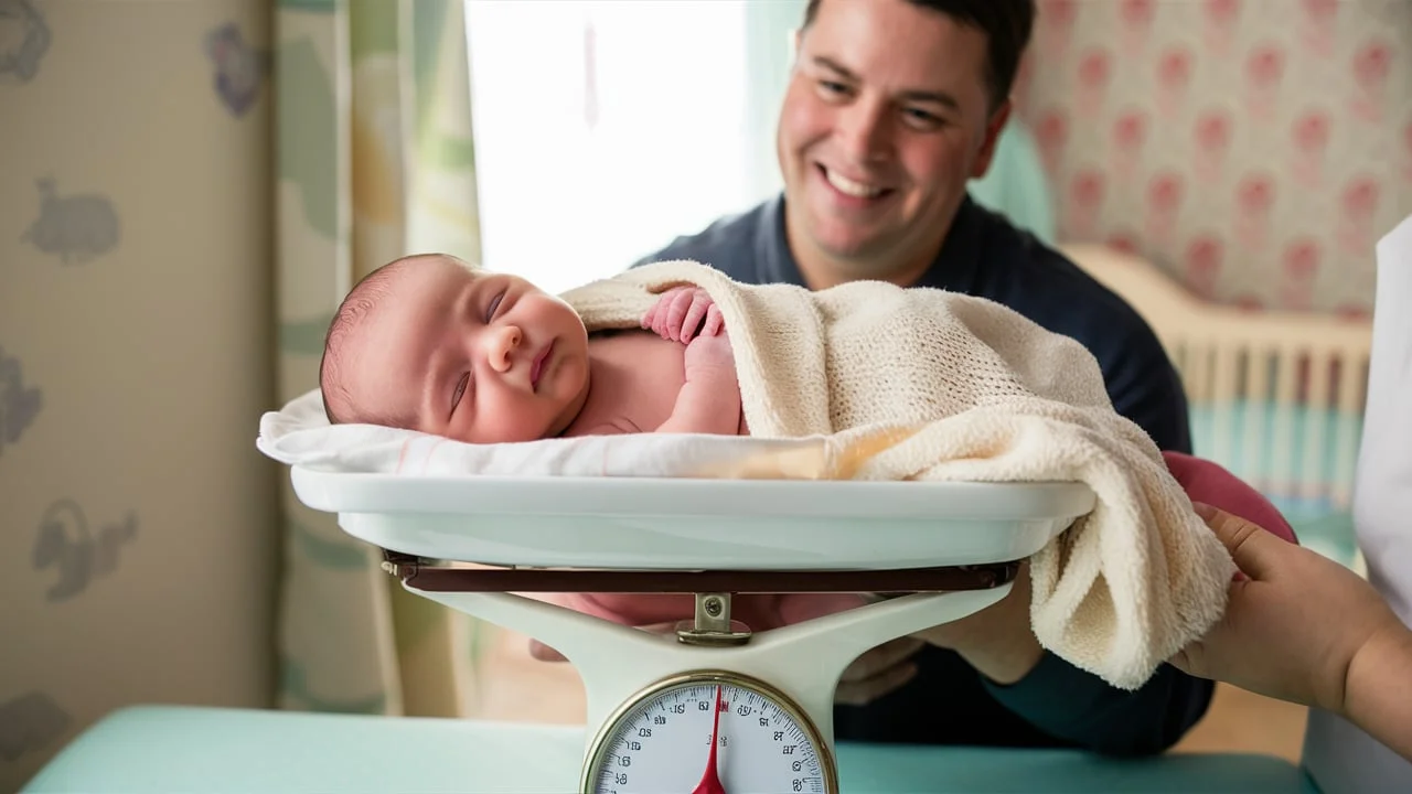 normal weight of new born baby in kg